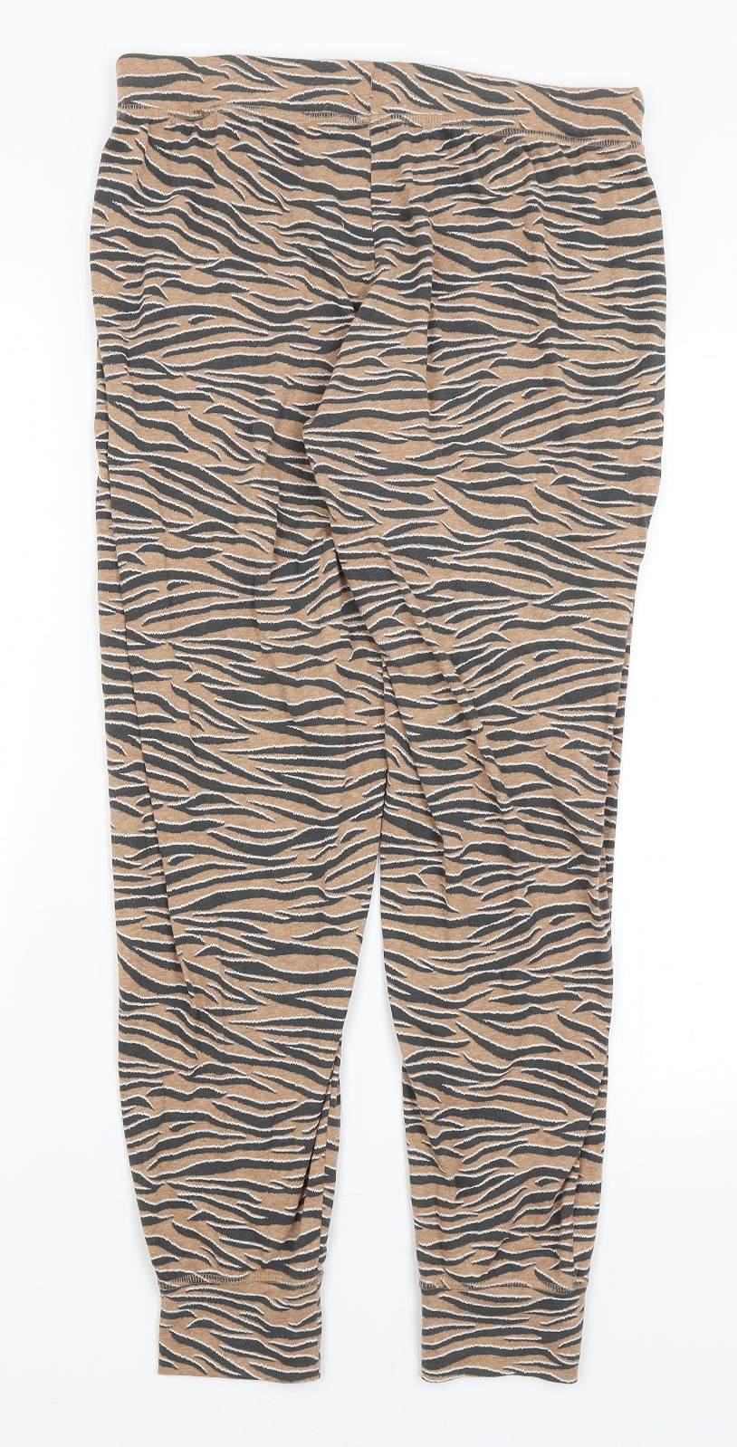 M&S Womens Orange Animal Print  Capri Pyjama Pants Size 14