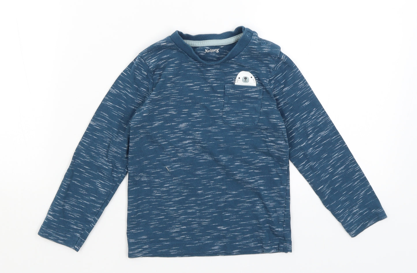 Nutmeg Boys Blue   Basic T-Shirt Size 2-3 Years  - Seal