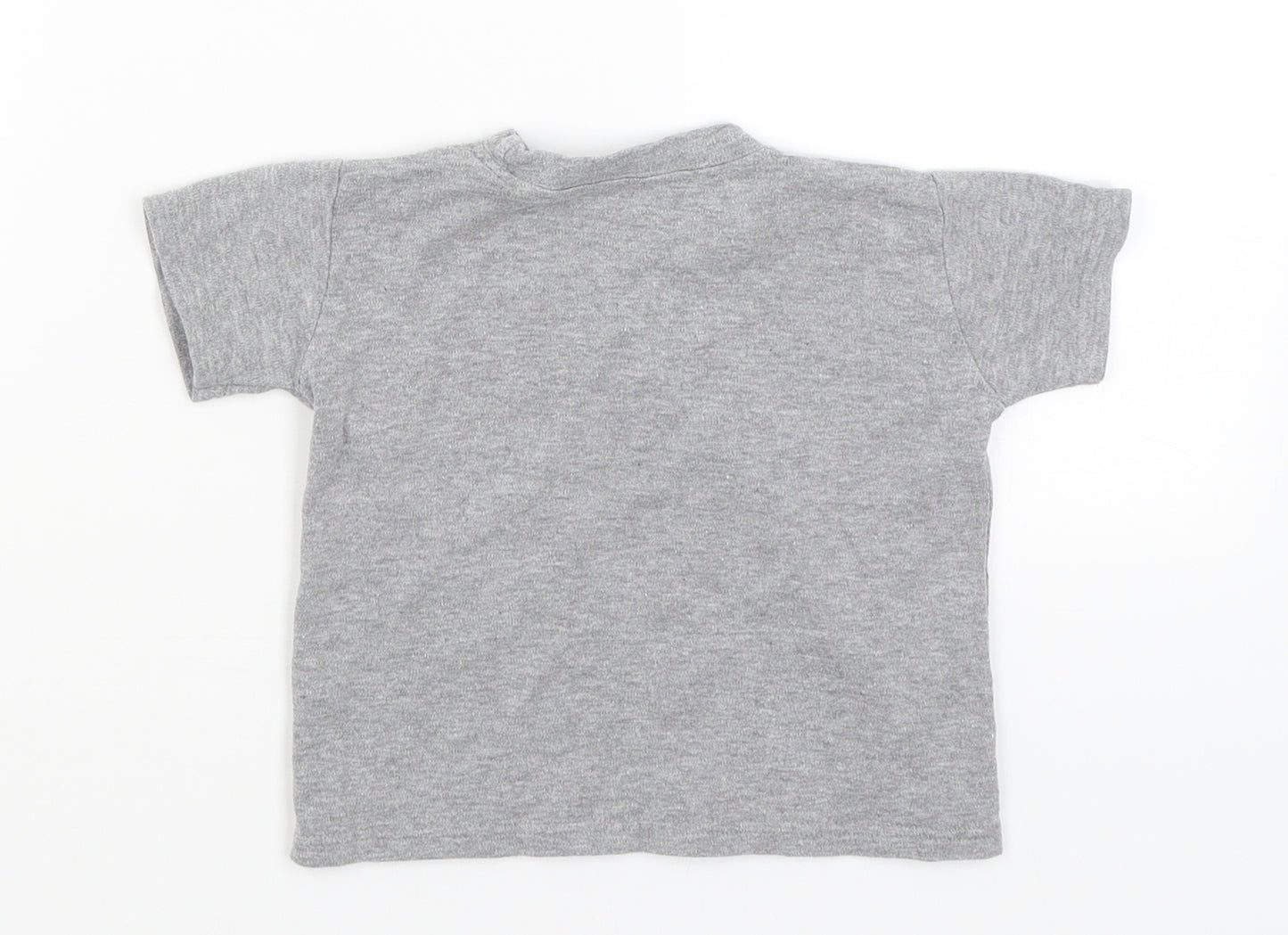 Preworn Boys Grey   Basic T-Shirt Size 2-3 Years  - Mama's Boy