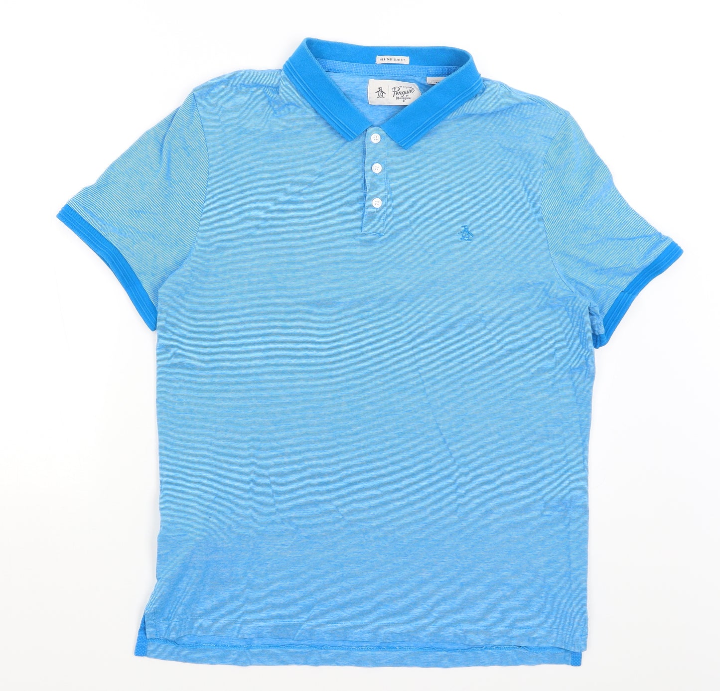 Penguin Mens Blue    T-Shirt Size XL