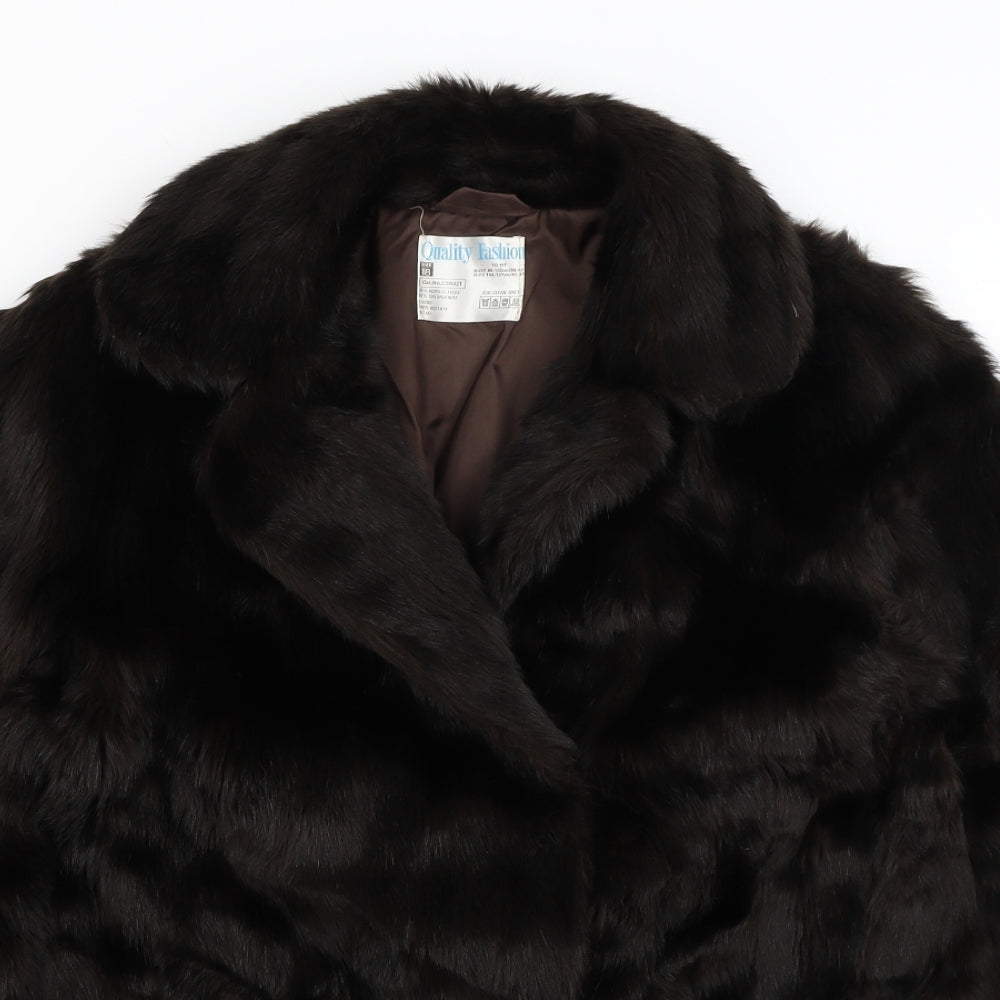 Preworn Womens Brown   Overcoat Coat Size 18