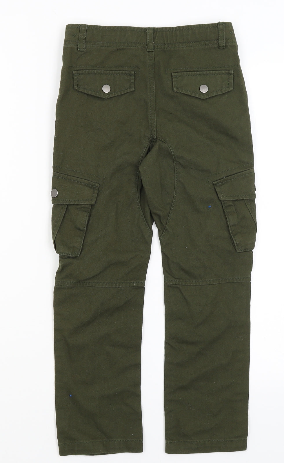 George Boys Green   Cargo Trousers Size 7-8 Years