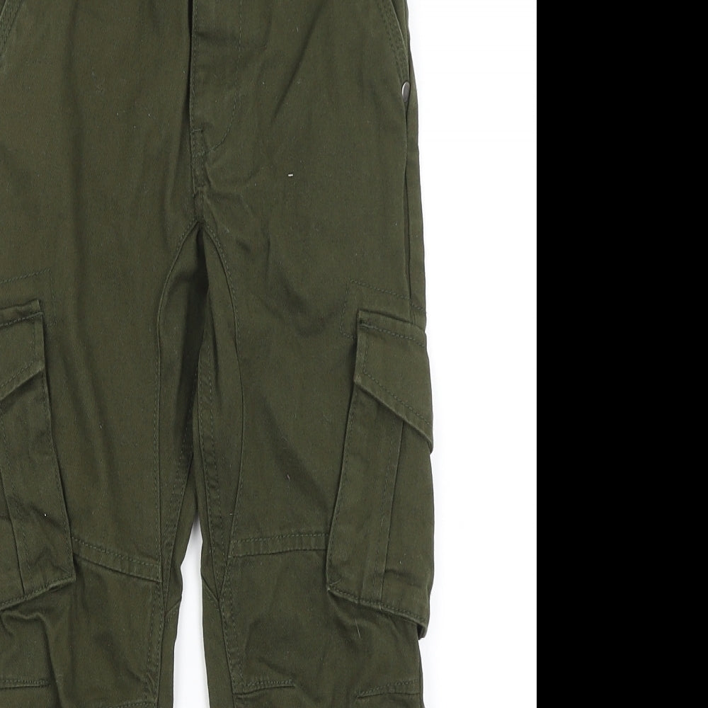 George Boys Green   Cargo Trousers Size 7-8 Years