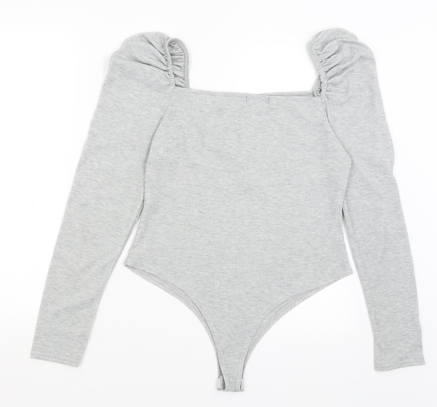 Pretty Little Thing Womens Grey   Bodysuit One-Piece Size 14
