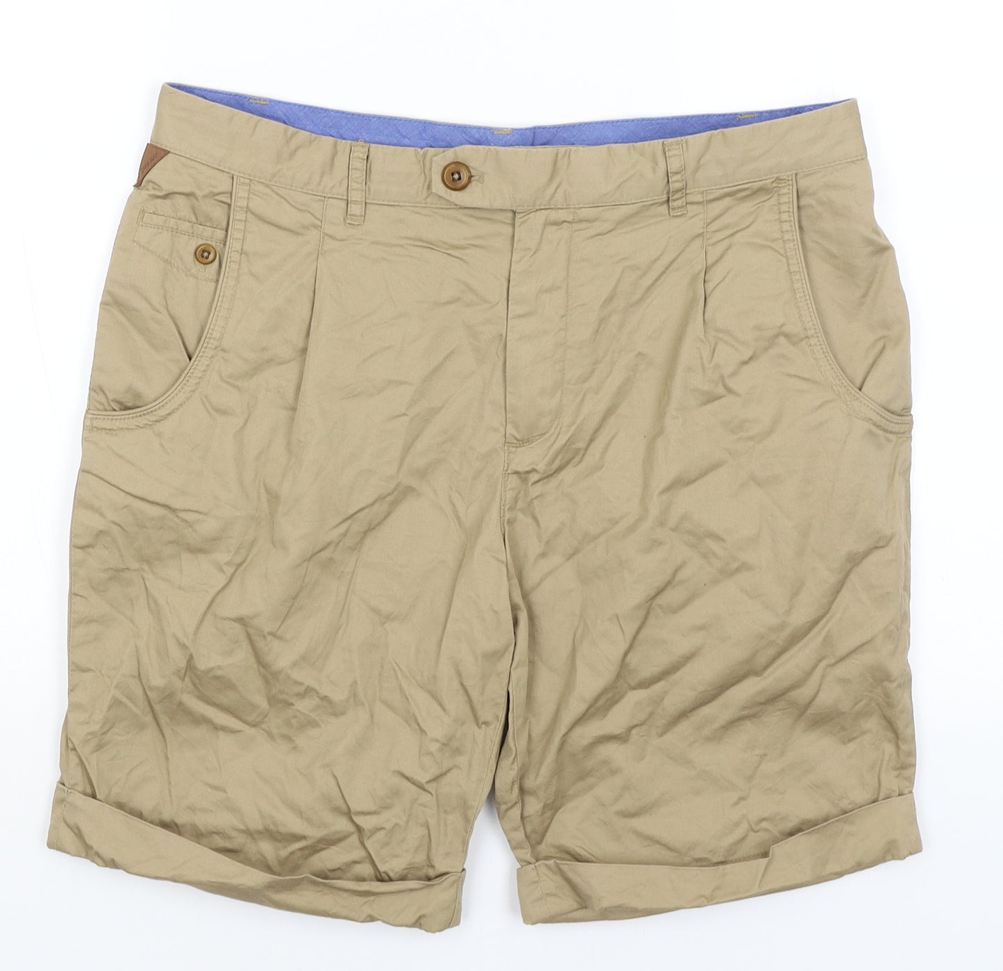 Zara Man Mens Brown   Chino Shorts Size 34 in