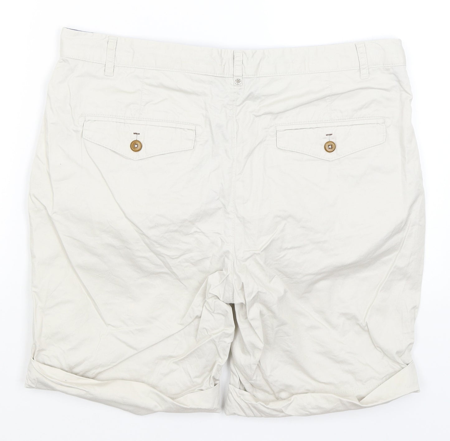 Zara Mens Beige   Chino Shorts Size 34 in