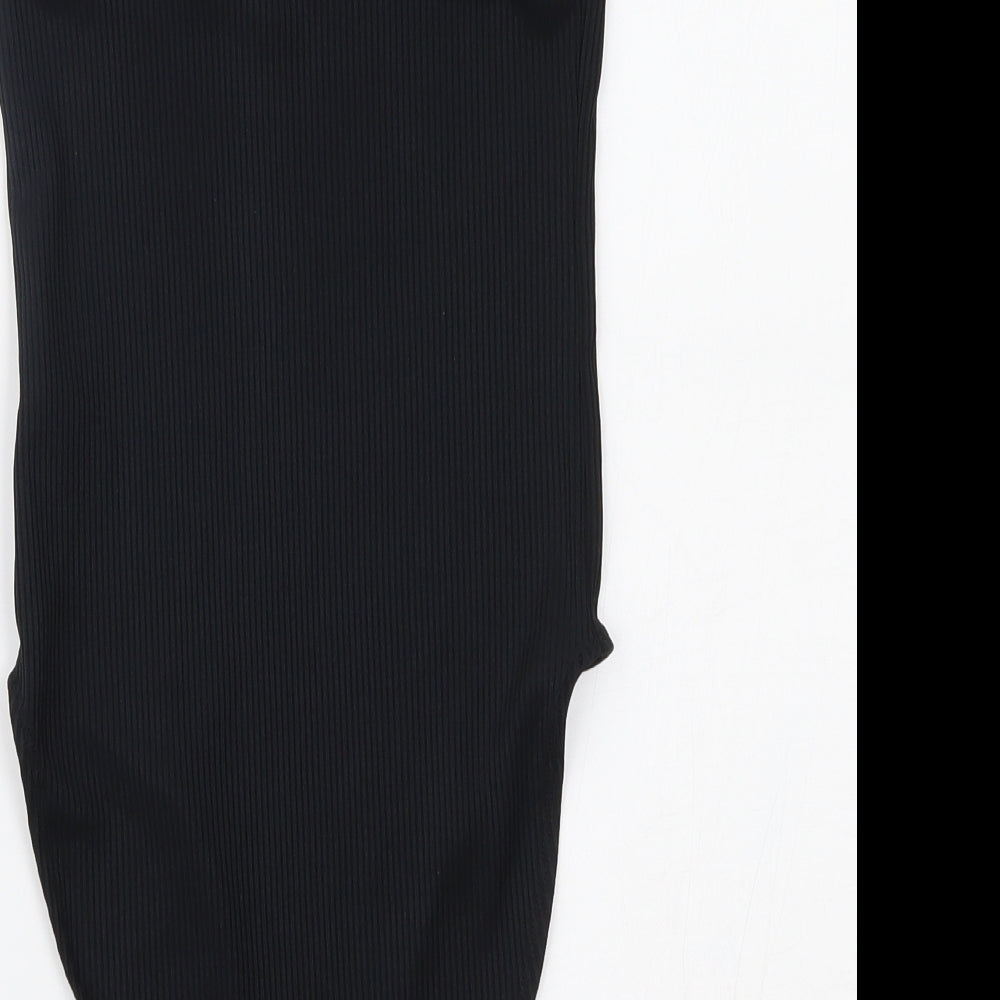 Miss Selfridge Womens Black   Bodysuit One-Piece Size 12