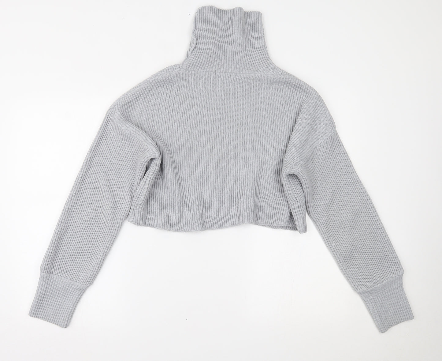 Missguided Womens Grey   Cropped Blouse Size 8