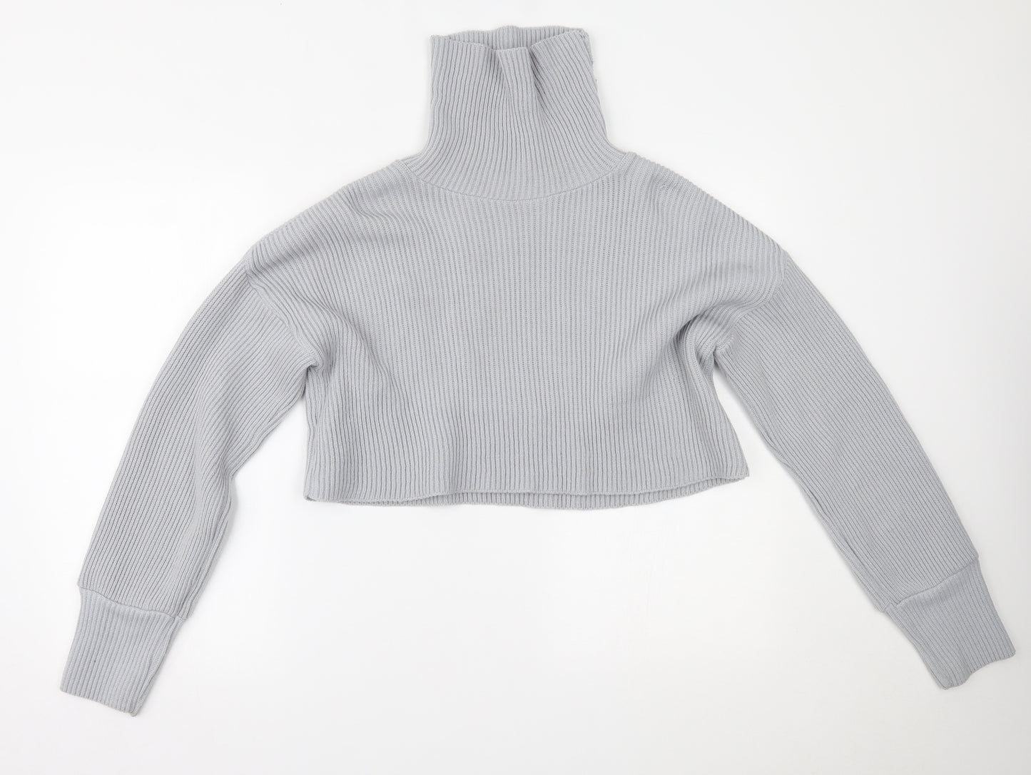 Missguided Womens Grey   Cropped Blouse Size 8