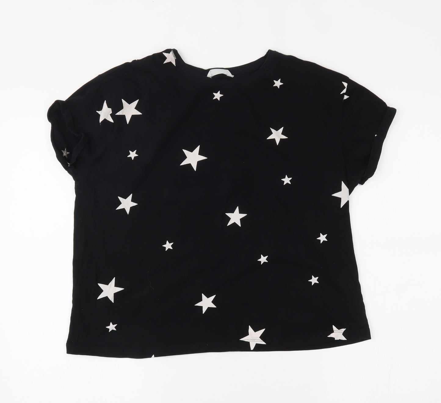 Marks and Spencer Womens Black Polka Dot   Pyjama Set Size M