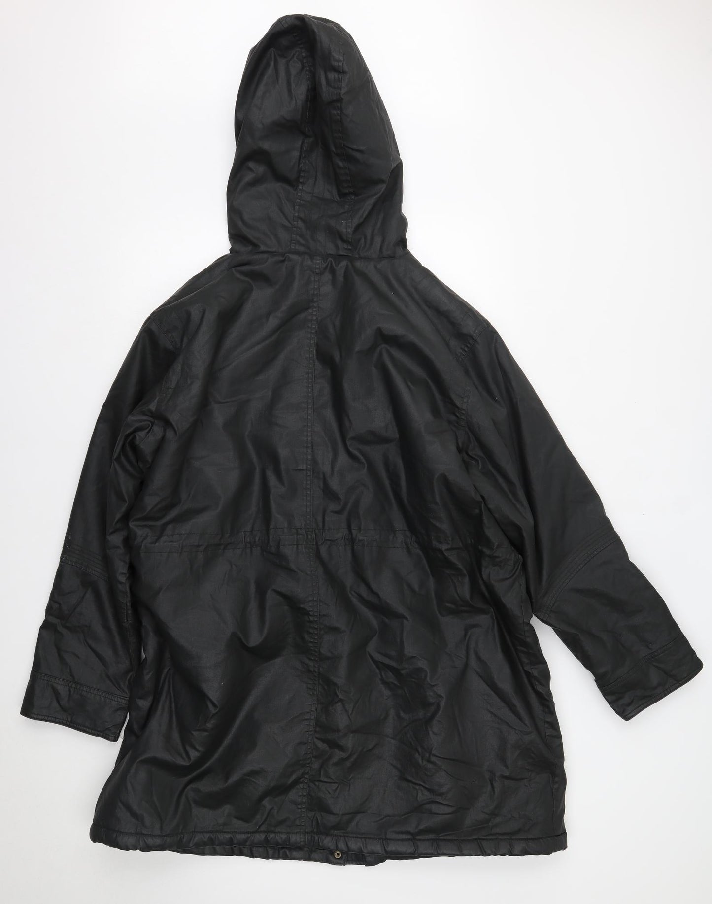 Marks and Spencer Womens Black   Overcoat Coat Size 22