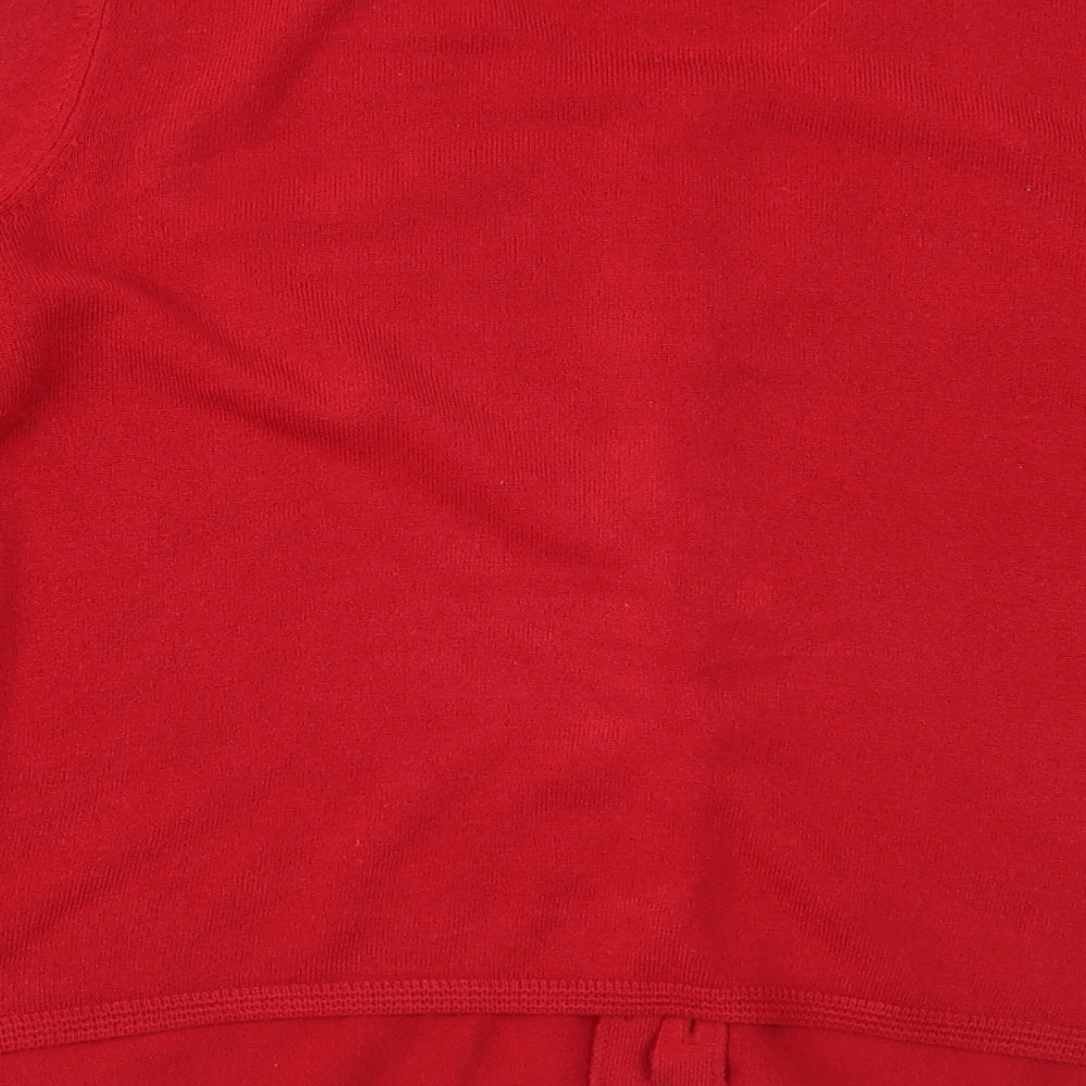 Marks and Spencer Womens Red   Cardigan Jumper Size 16