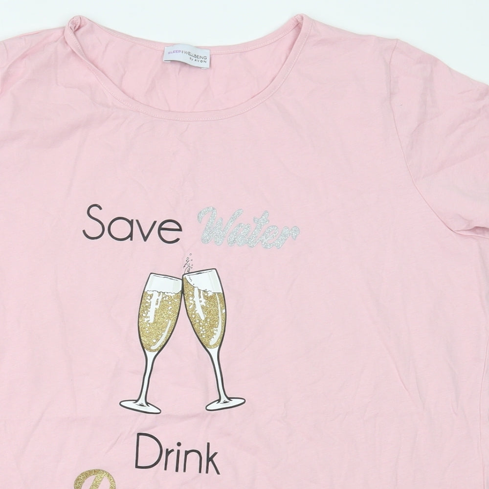 Avon Womens Pink    Pyjama Set Size L
