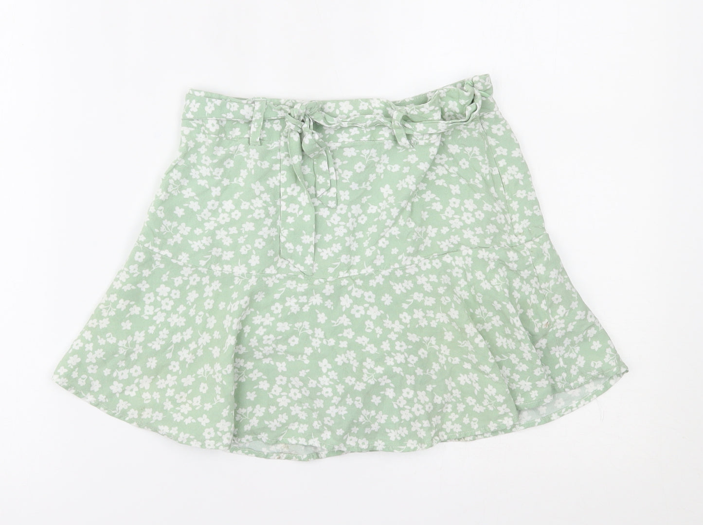 New Look Girls Green Floral   Skort Size 11 Years