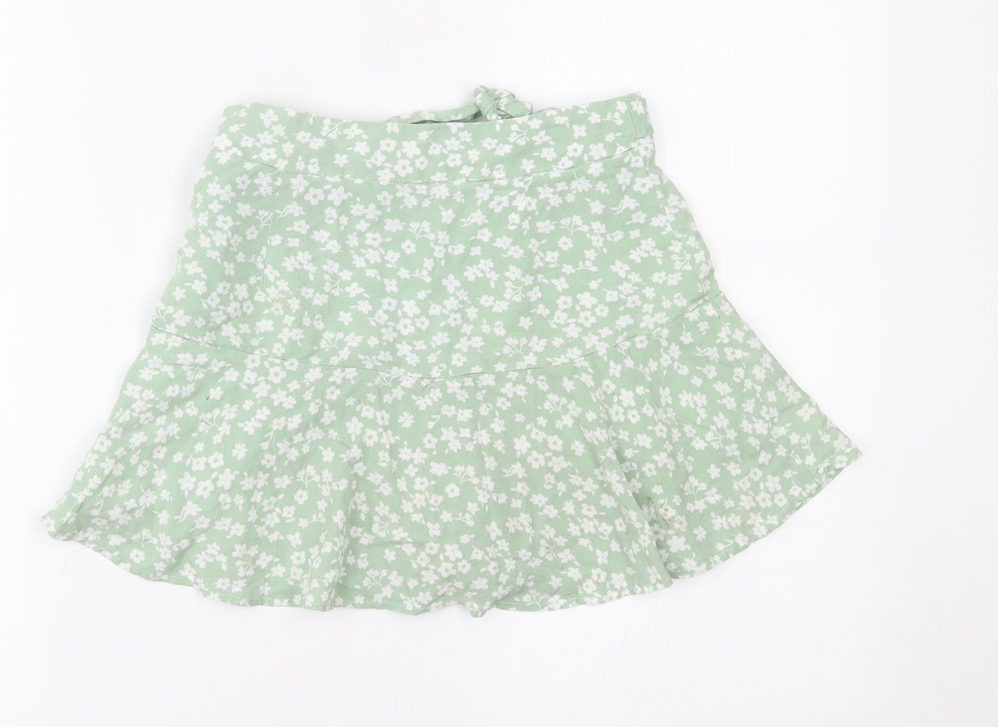 New Look Girls Green Floral   Skort Size 11 Years
