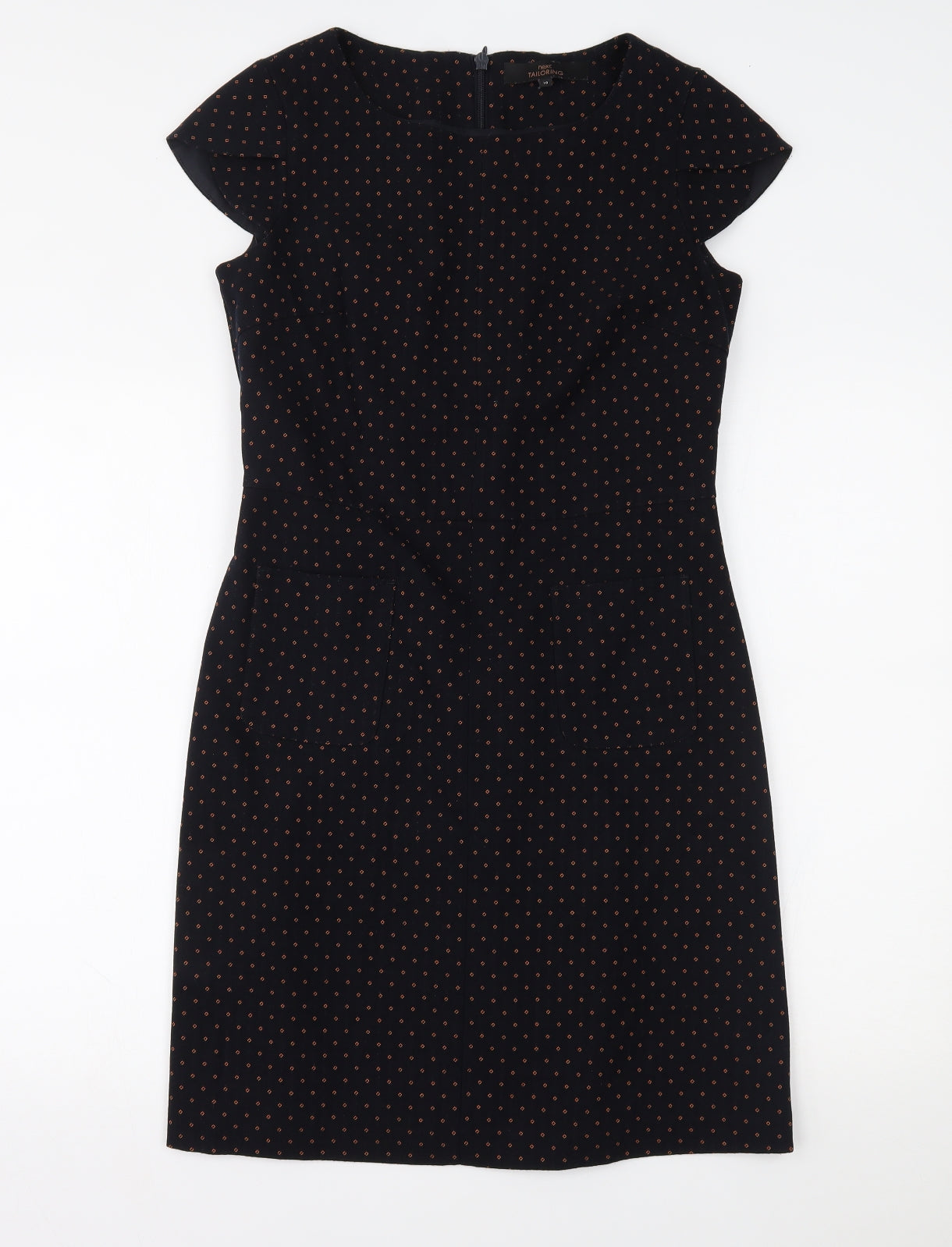 NEXT Womens Blue Polka Dot  Pencil Dress  Size 10