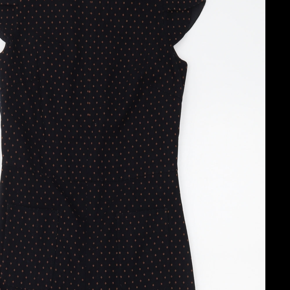 NEXT Womens Blue Polka Dot  Pencil Dress  Size 10