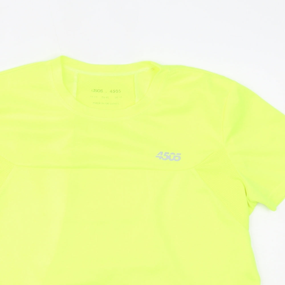 ASOS Womens Yellow   Basic T-Shirt Size 14