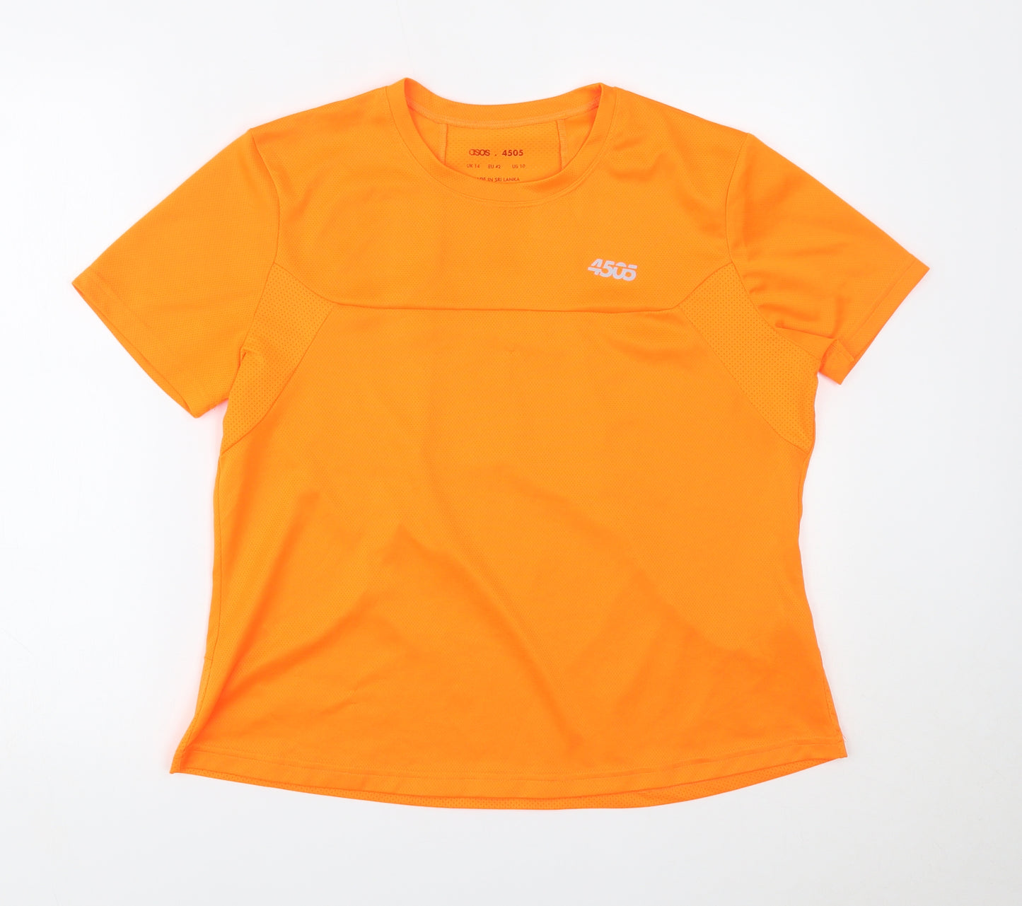 ASOS Womens Orange   Basic T-Shirt Size 14