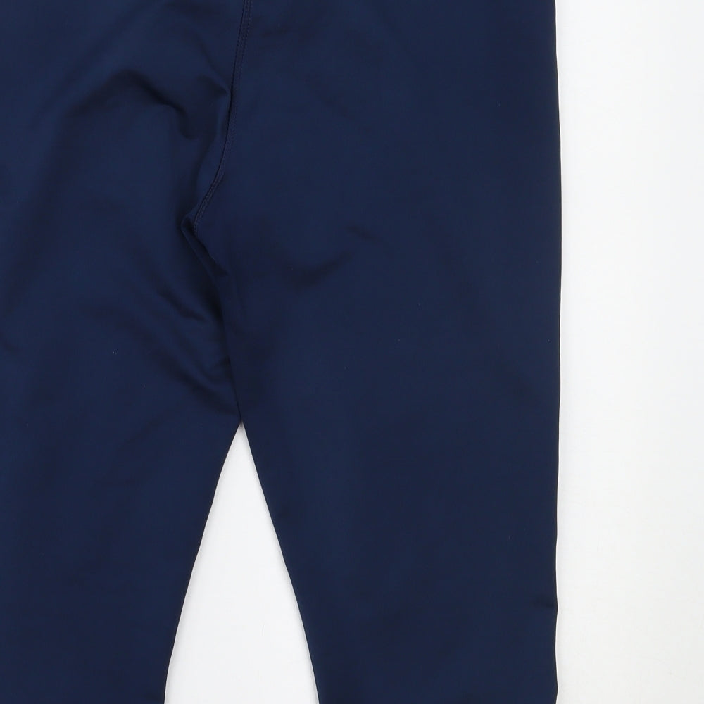 Reebok Womens Blue   Cropped Leggings Size L L17 in