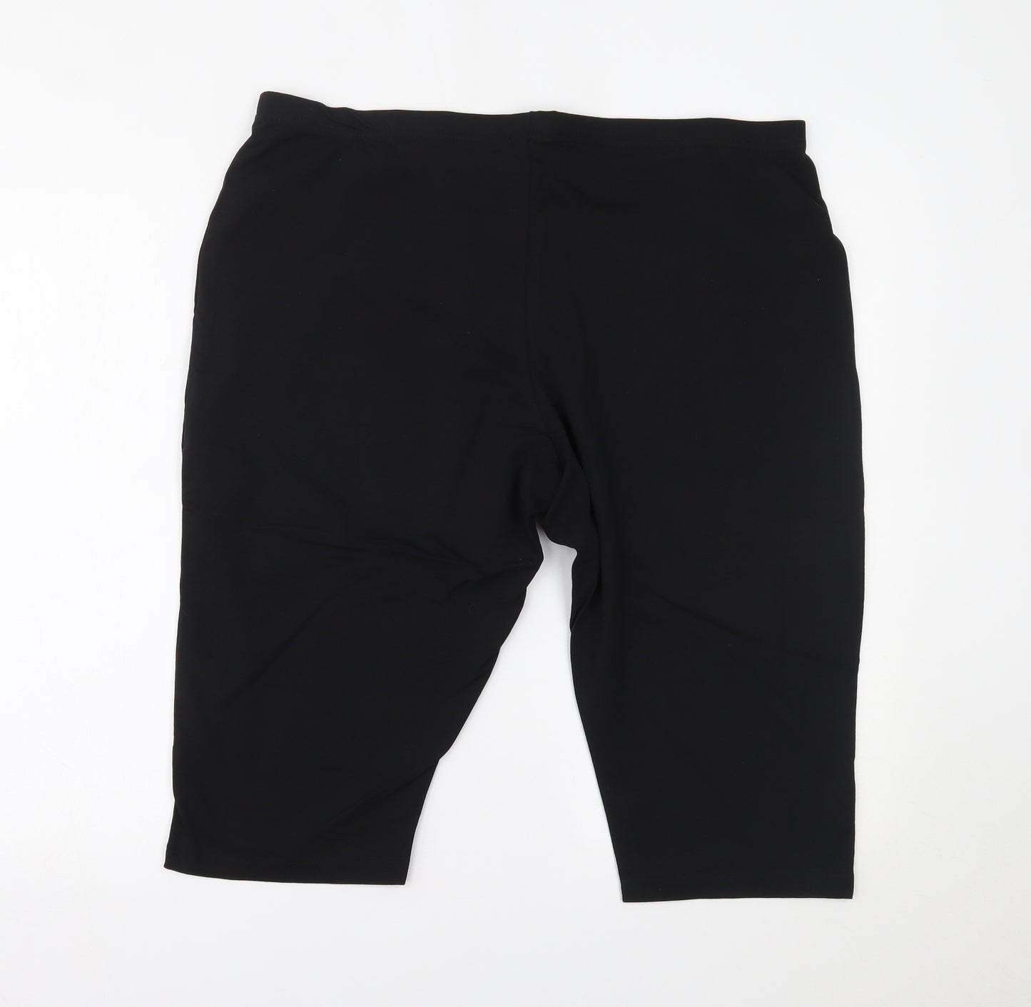 George Womens Black   Sweat Shorts Size 22