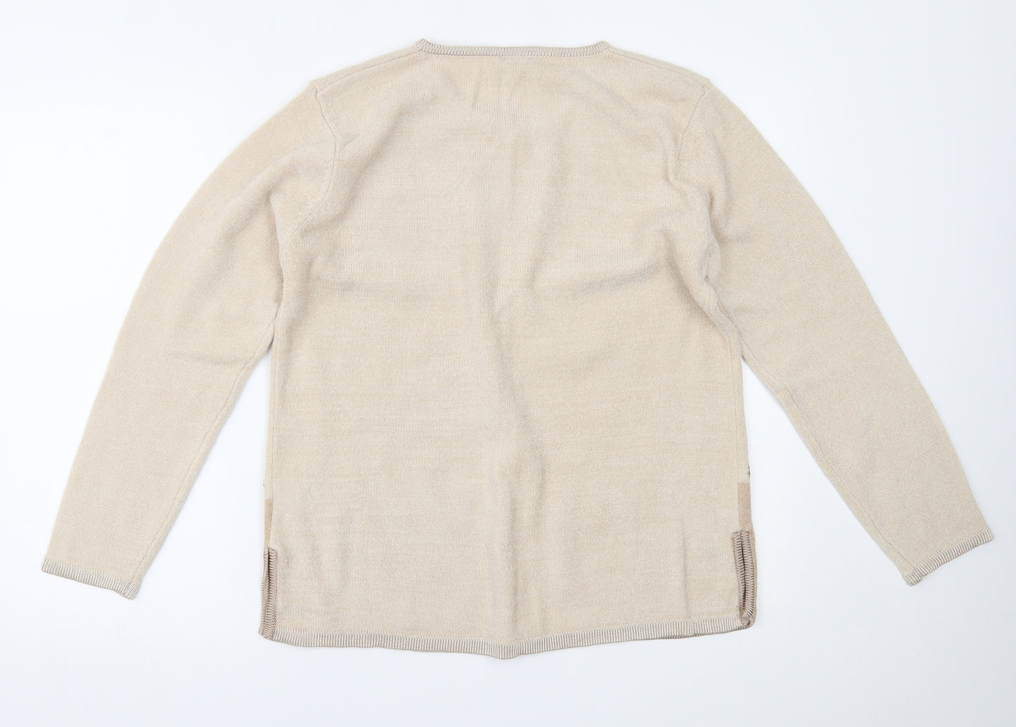 Avant Garde Womens Beige   Cardigan Jumper Size M