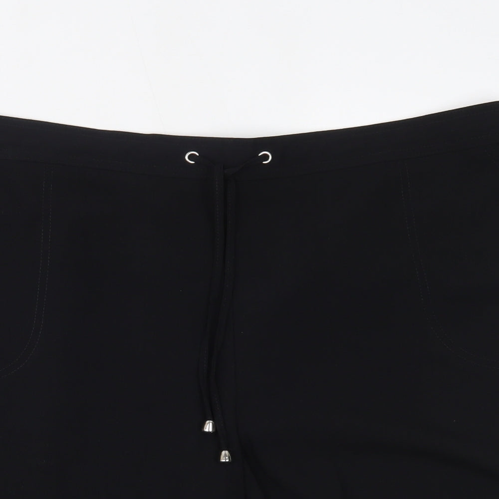 Papaya Womens Black   Paperbag Shorts Size 20