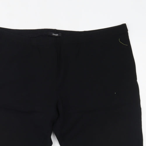 George Womens Black   Sweat Shorts Size 24
