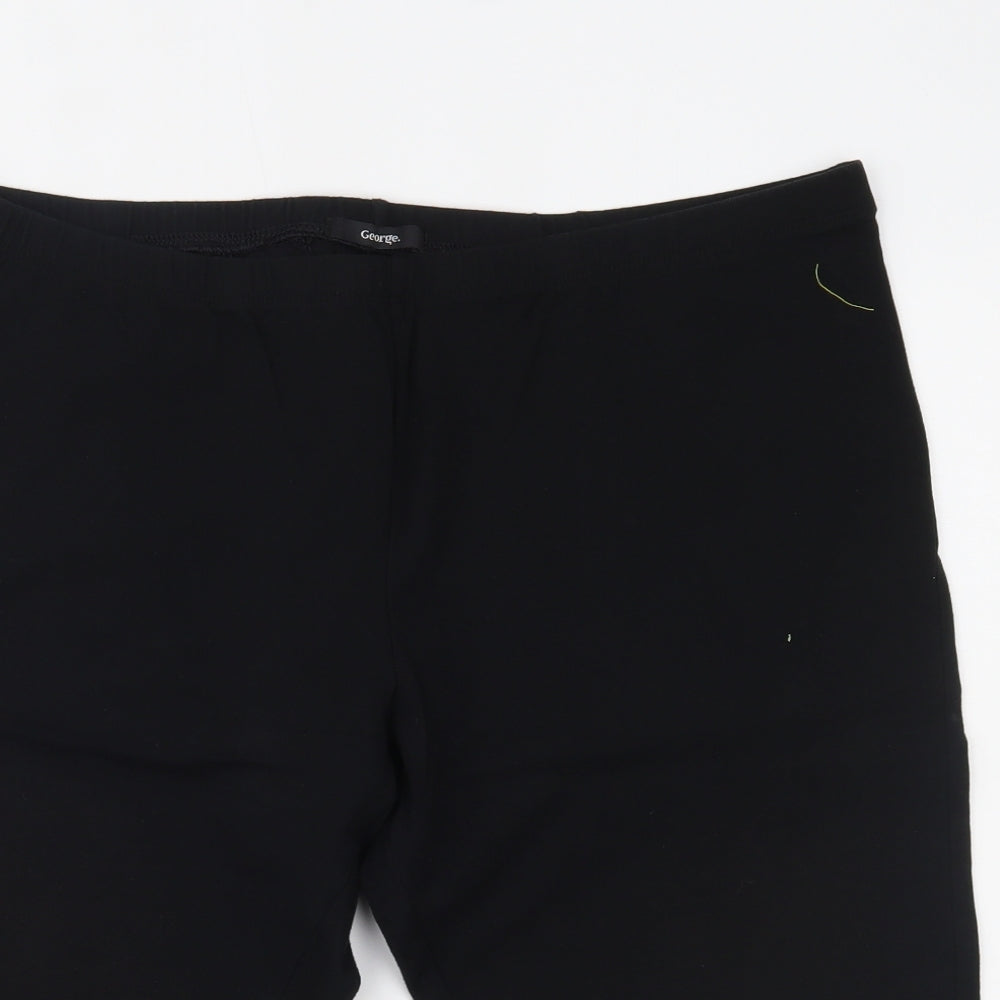 George Womens Black   Sweat Shorts Size 24