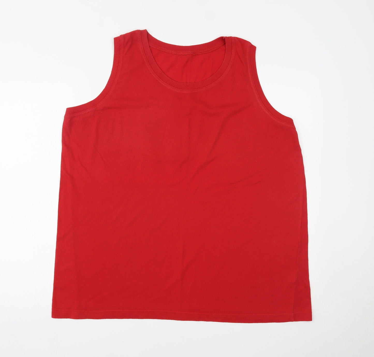 Preworn Womens Red   Basic Tank Size 24