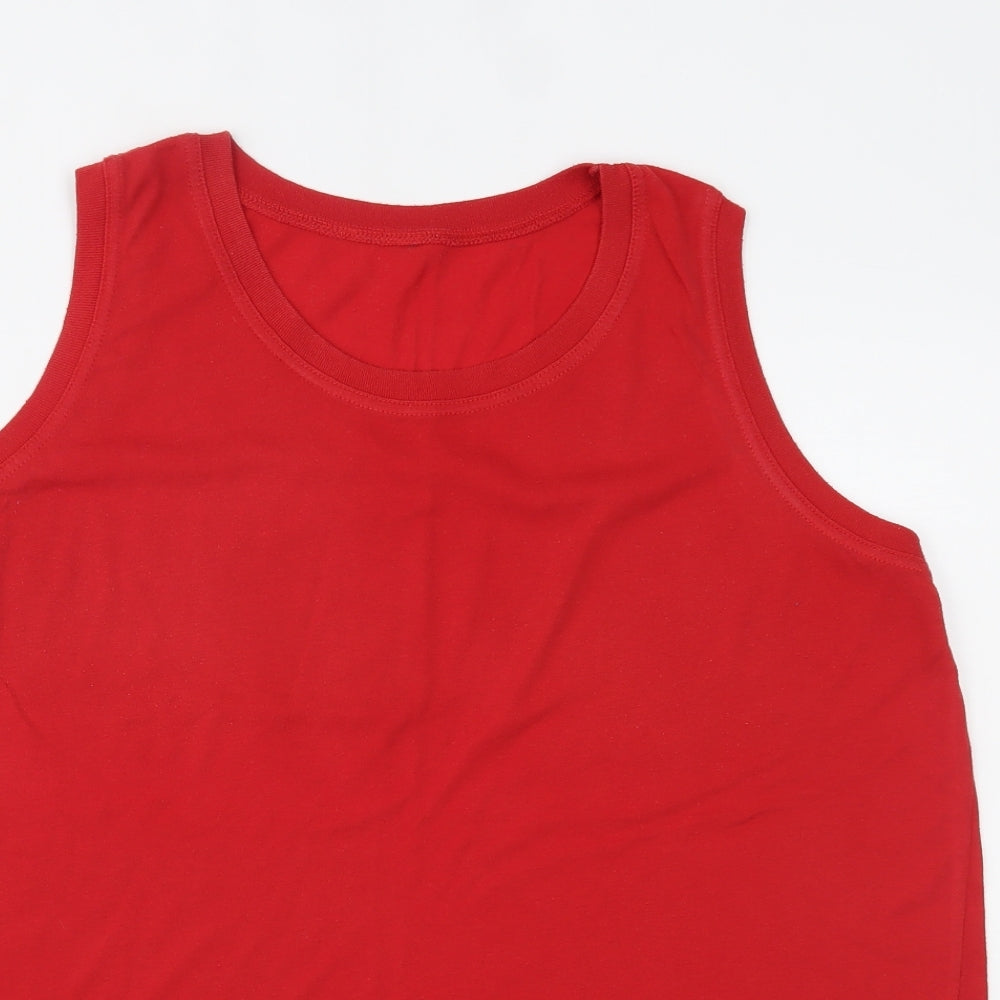 Preworn Womens Red   Basic Tank Size 24