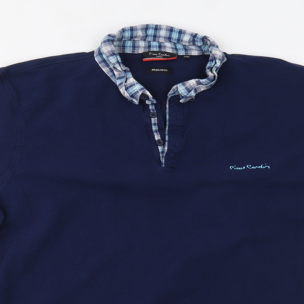 Pierre Cardin Mens Blue    Polo Size 3XL