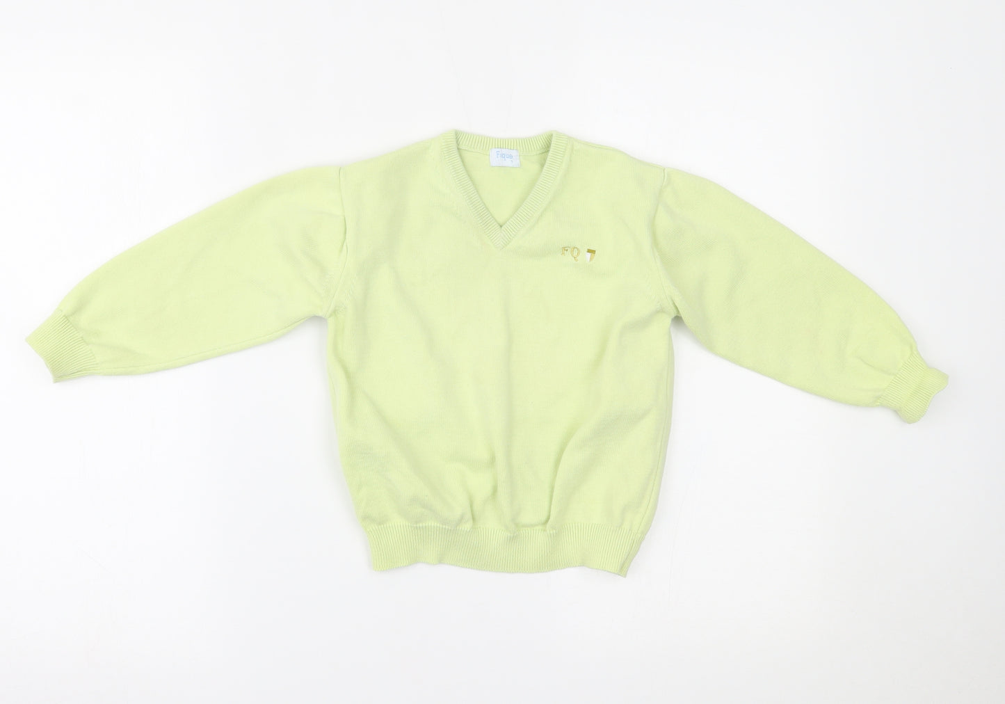 foque Boys Green   Pullover Jumper Size 7 Years