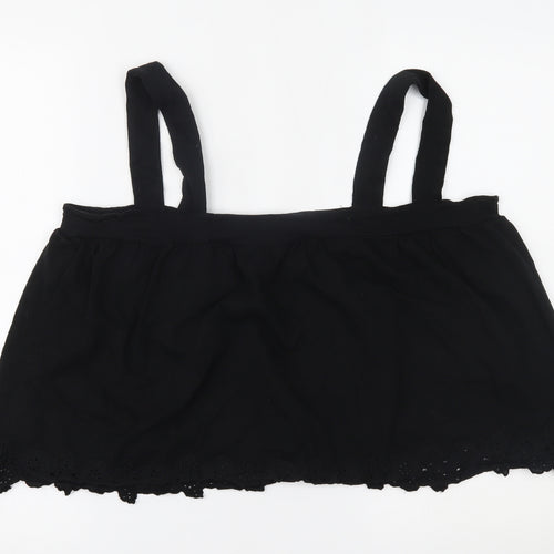 H&M Womens Black   Cropped Tank Size XL