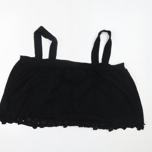 H&M Womens Black   Cropped Tank Size XL