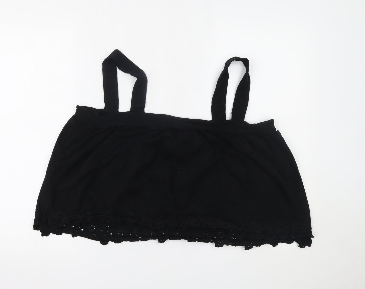 H&M Womens Black   Cropped Tank Size XL