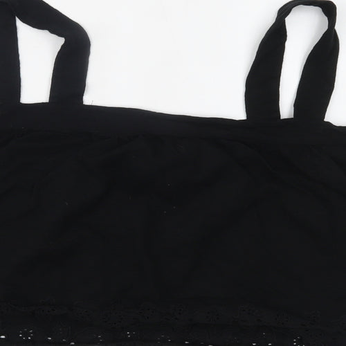 H&M Womens Black   Cropped Tank Size XL