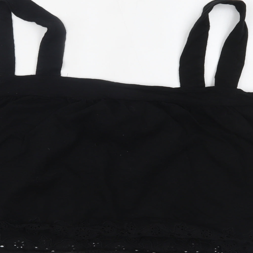 H&M Womens Black   Cropped Tank Size XL