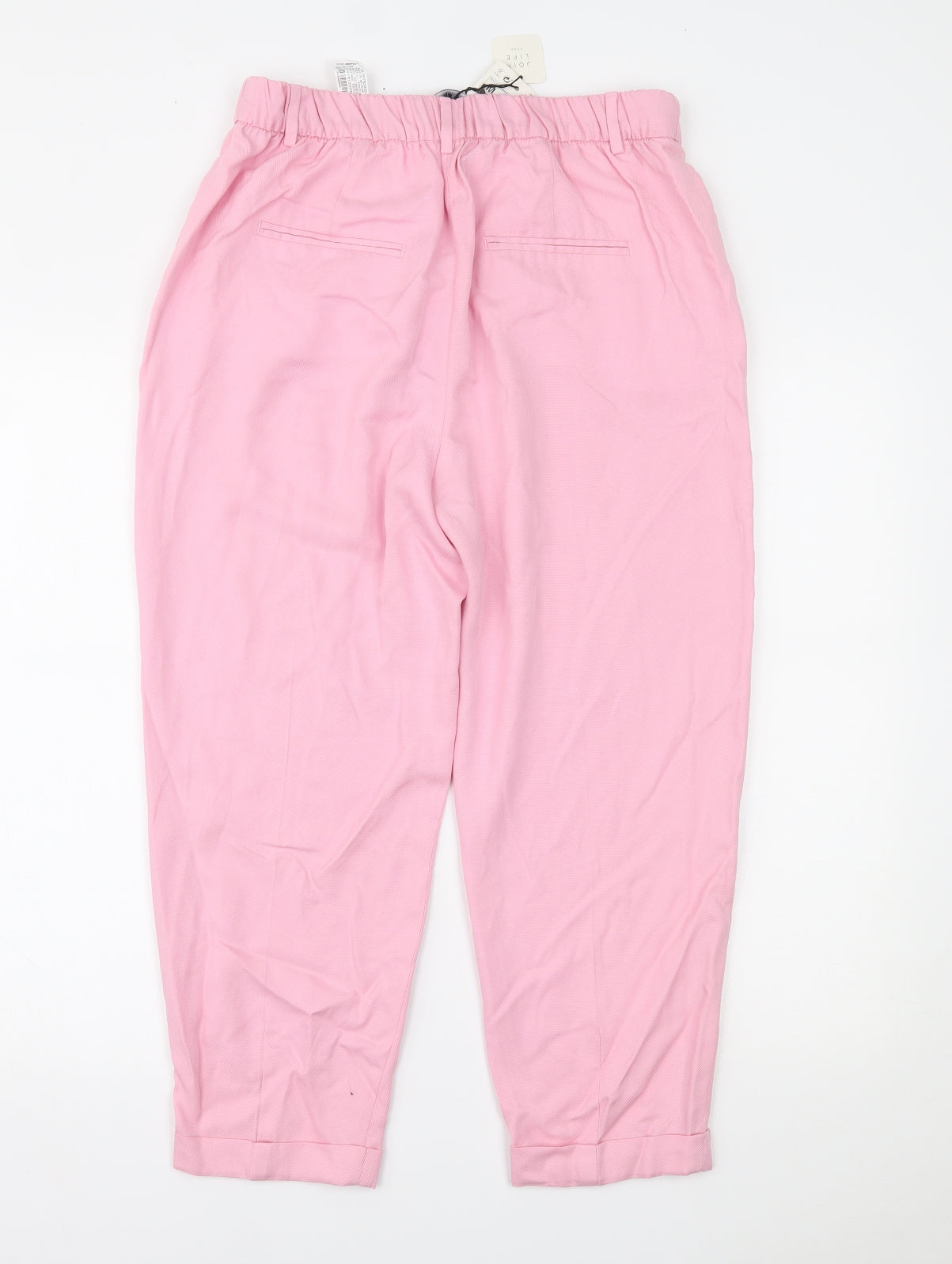 Zara Womens Pink   Trousers  Size M L22.5 in