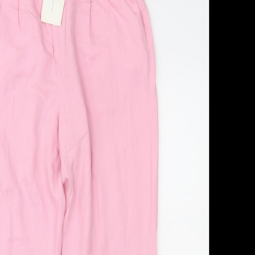 Zara Womens Pink   Trousers  Size M L22.5 in