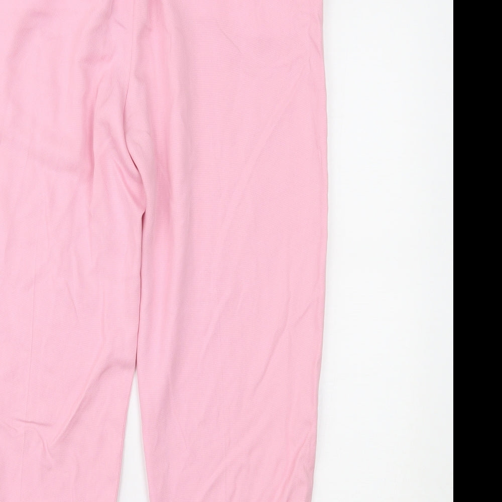 Zara Womens Pink   Trousers  Size M L22.5 in