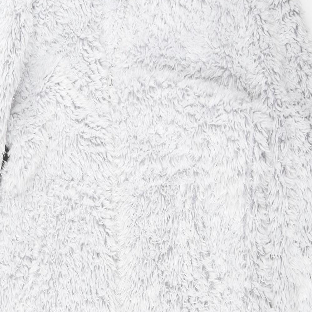 F&F Womens Grey Solid  Top Robe Size M