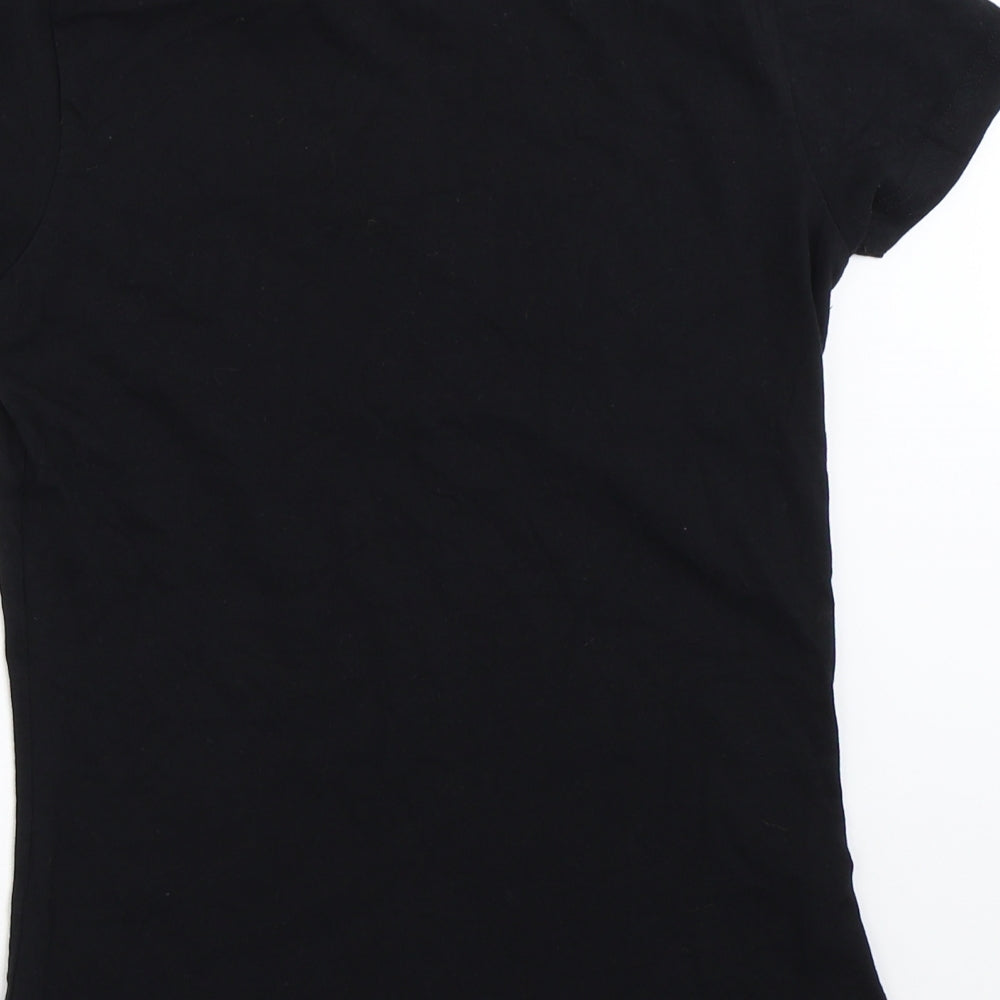 Deaf Identity Womens Black   Basic T-Shirt Size S