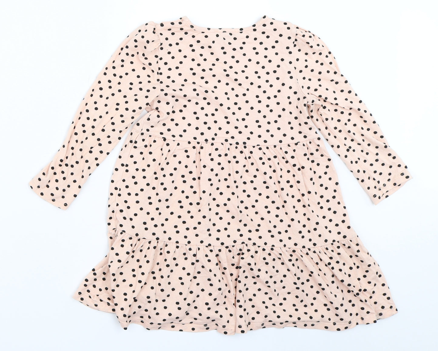 Primark Girls Pink Polka Dot  Fit & Flare  Size 5-6 Years