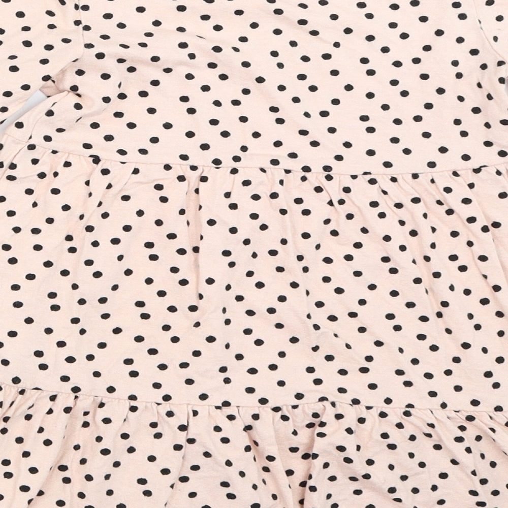 Primark Girls Pink Polka Dot  Fit & Flare  Size 5-6 Years