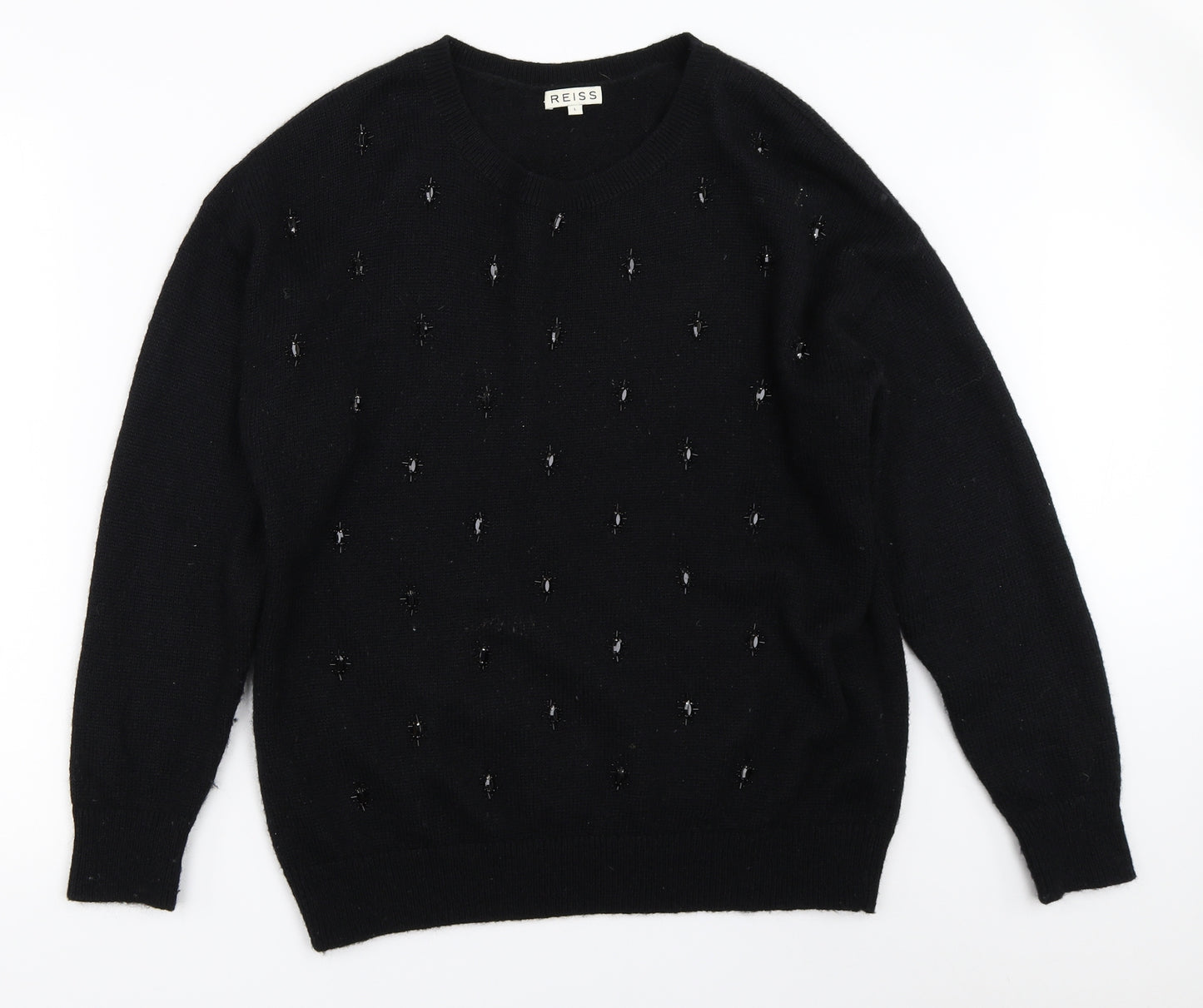 Reiss Womens Black   Pullover Jumper Size L