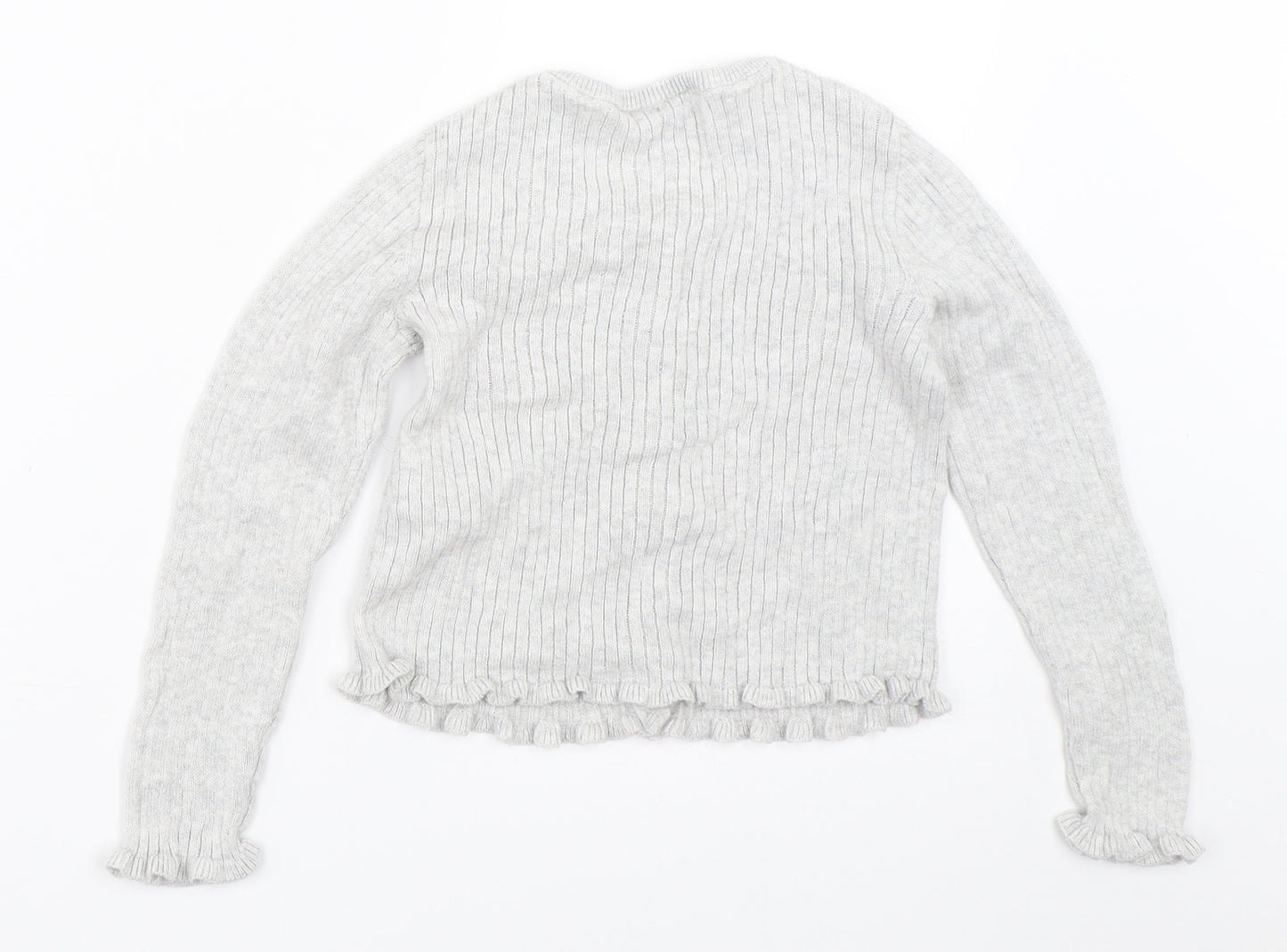 George Girls Grey   Cardigan Jumper Size 6-7 Years