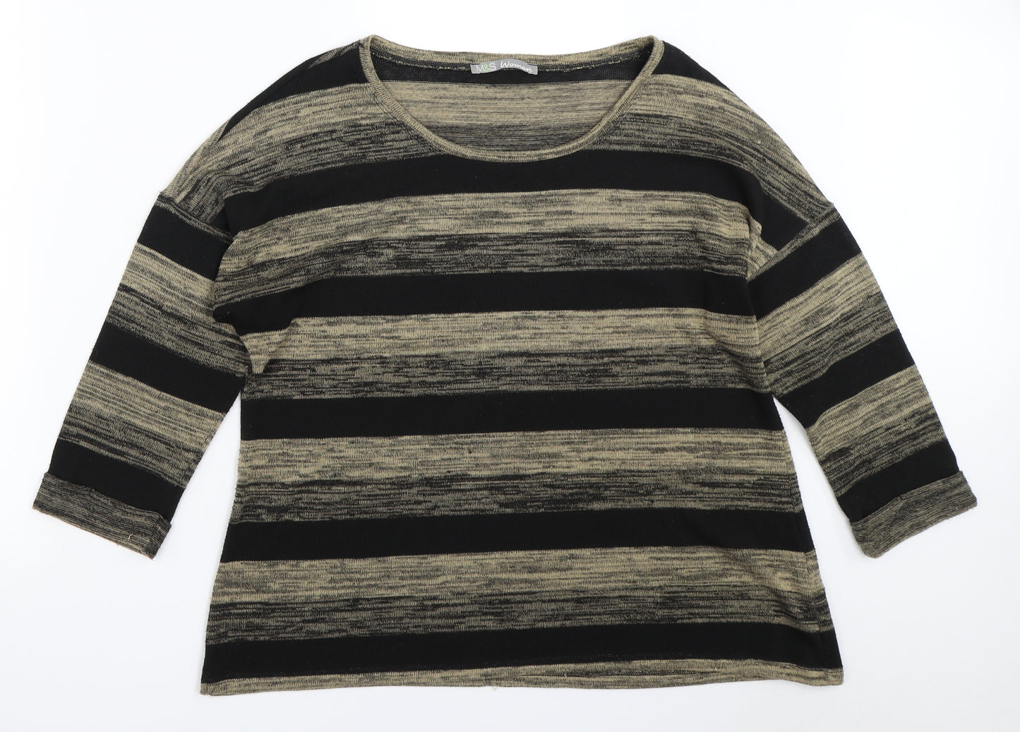Marks and Spencer Womens Black   Pullover Jumper Size 14