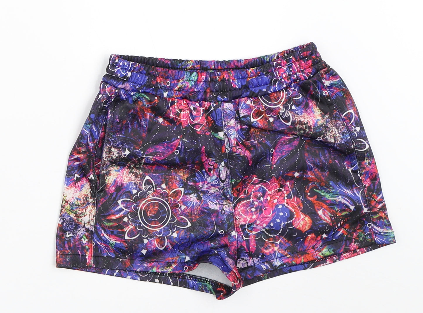 Everlast Girls Blue Geometric  Hot Pants Shorts Size 9-10 Years