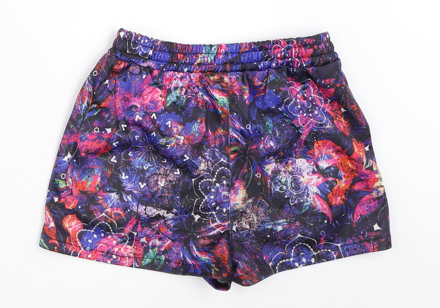 Everlast Girls Blue Geometric  Hot Pants Shorts Size 9-10 Years